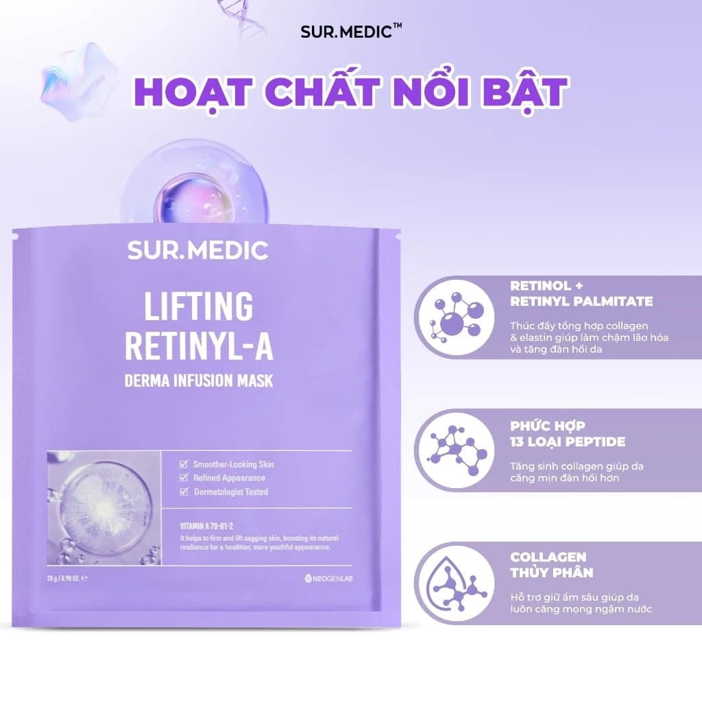 Sur.Medic+ Mặt nạ Derma Infusion Mask 28g thumb 3