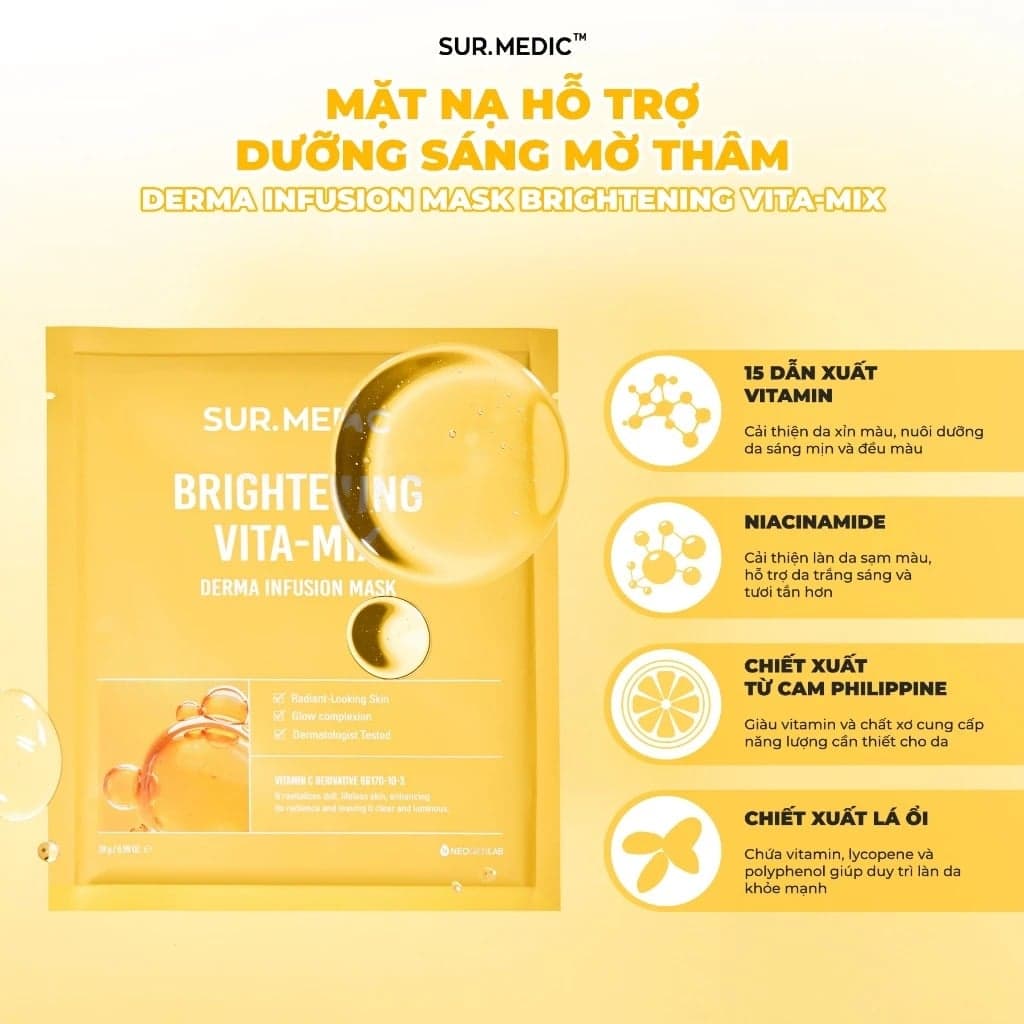 Sur.Medic+ Mặt nạ Derma Infusion Mask 28g thumb 13