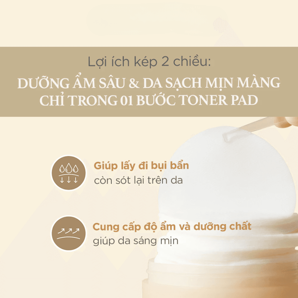 I'm From Miếng cotton thấm nước hoa hồng Rice Toner Pad 140ml thumb 7