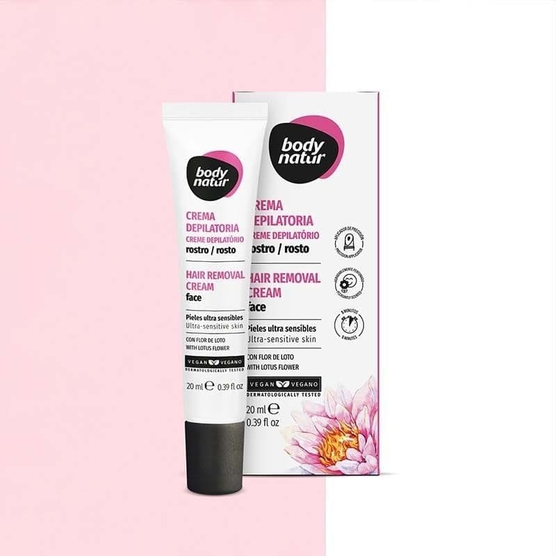 Body Natur Kem Tẩy Lông Hair Removal Cream Face Ultra-Sensitive Skin With Lotus Flower 20ml thumb 3