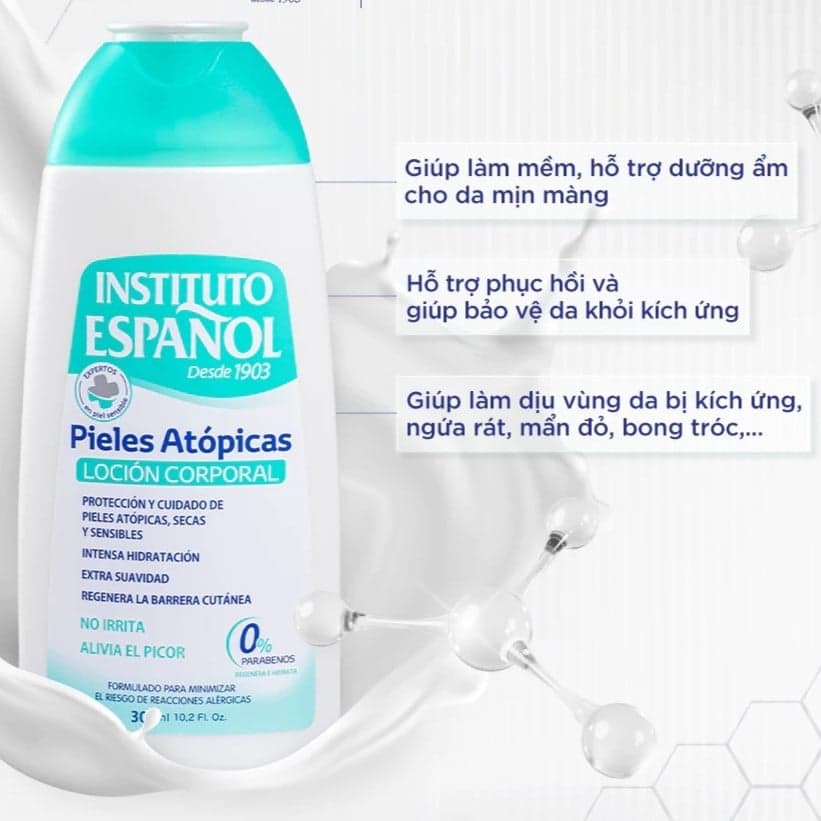 Instituto Español Sữa dưỡng Pieles Atópicas Loción Corporal 300ml thumb 3