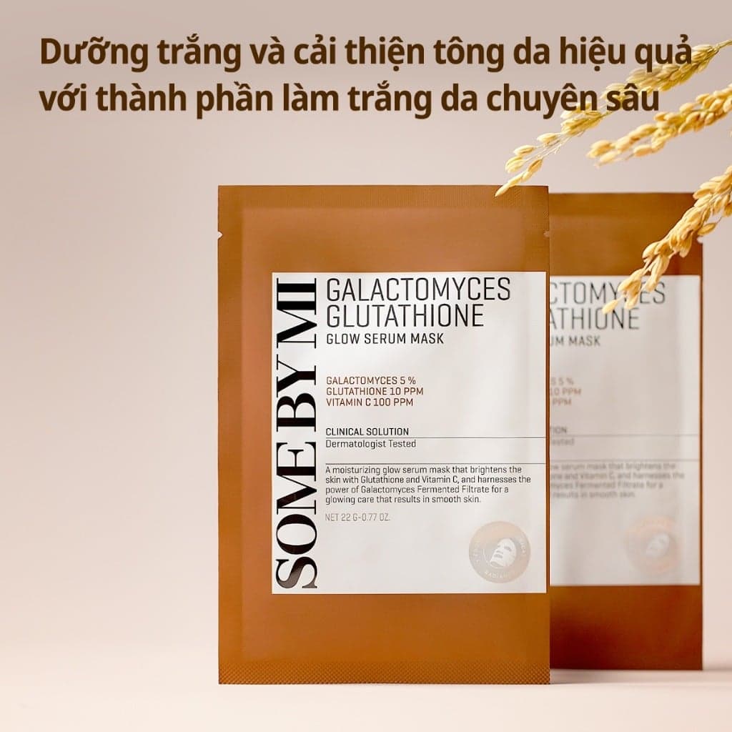 Some By Mi Mặt nạ giấy Galactomyces Glutathione Glow Serum Mask 22g thumb 6