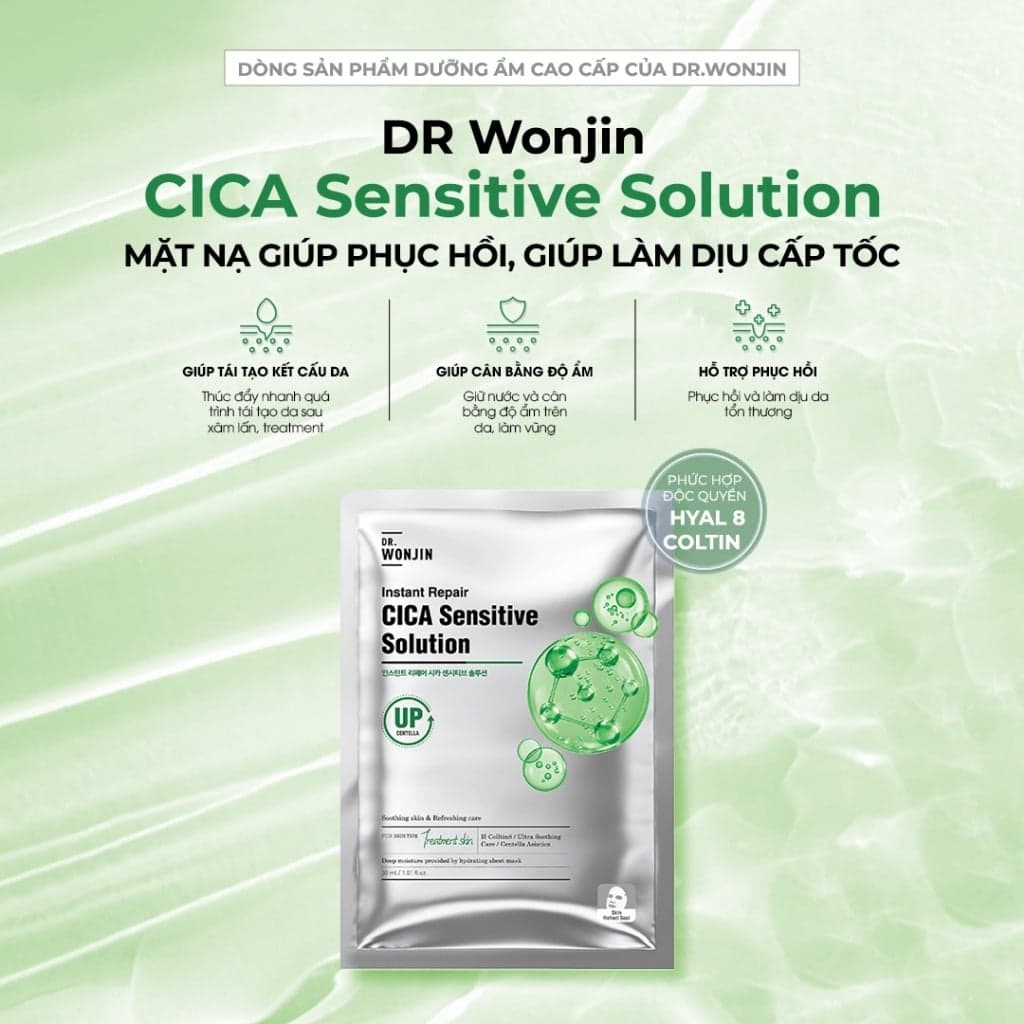 Dr.Wonjin Mặt nạ Instant Repair Cica Sensitive thumb 2