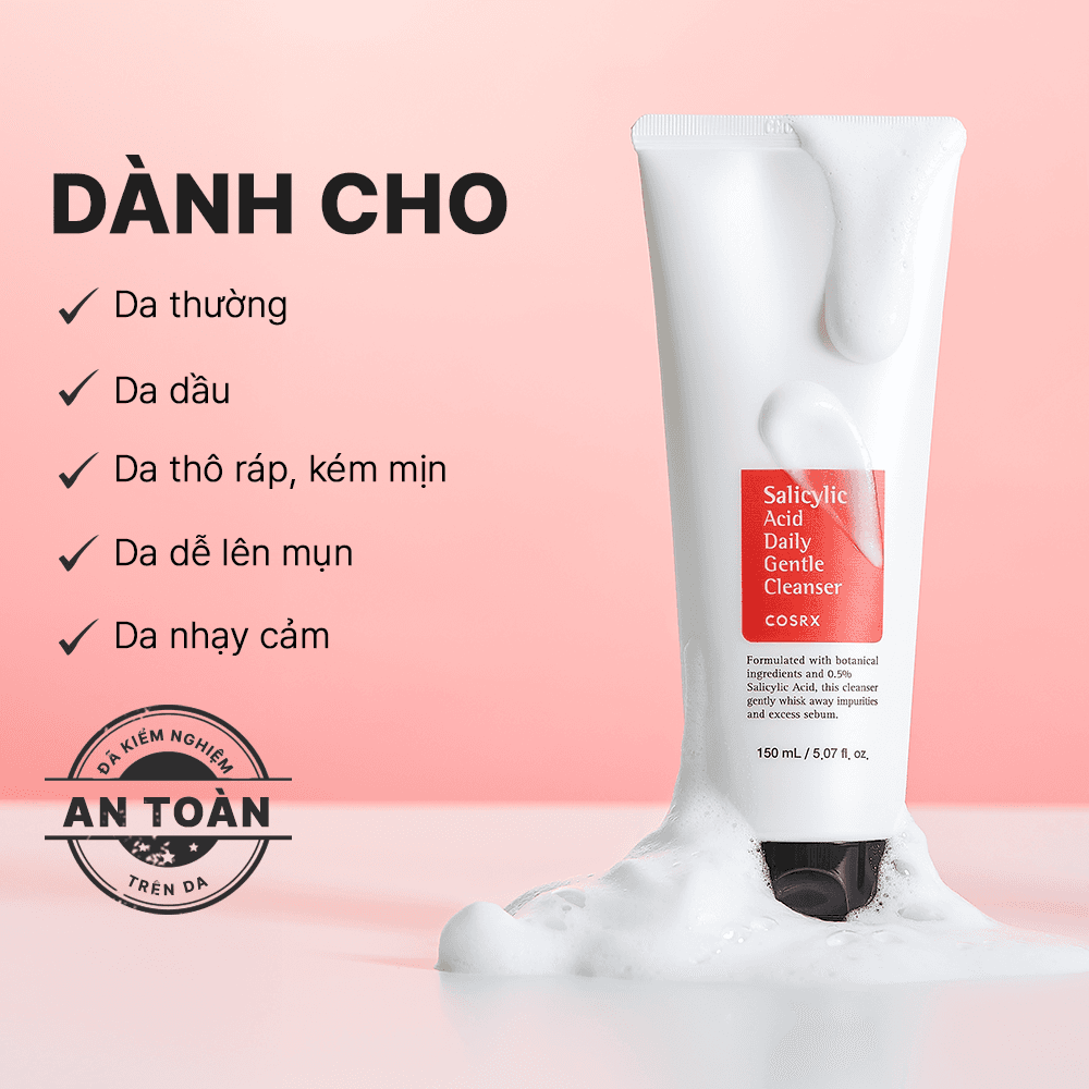 COSRX Sữa rửa mặt Salicylic Acid Daily Gentle Cleanser 150ml thumb 7