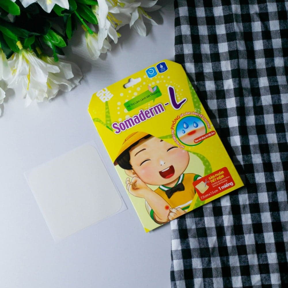 Somaderm Miếng dán hỗ trợ làm lành vết thương 1 miếng 7.5cm *7.5cm thumb 2