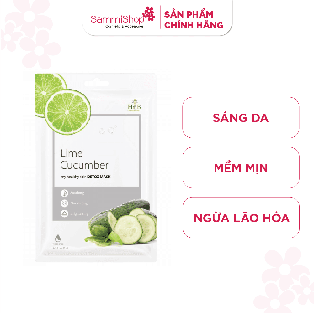 HNB Mặt nạ giấy My Healthy Skin Detox Mask [Dưa Leo & Chanh Tươi] thumb 1