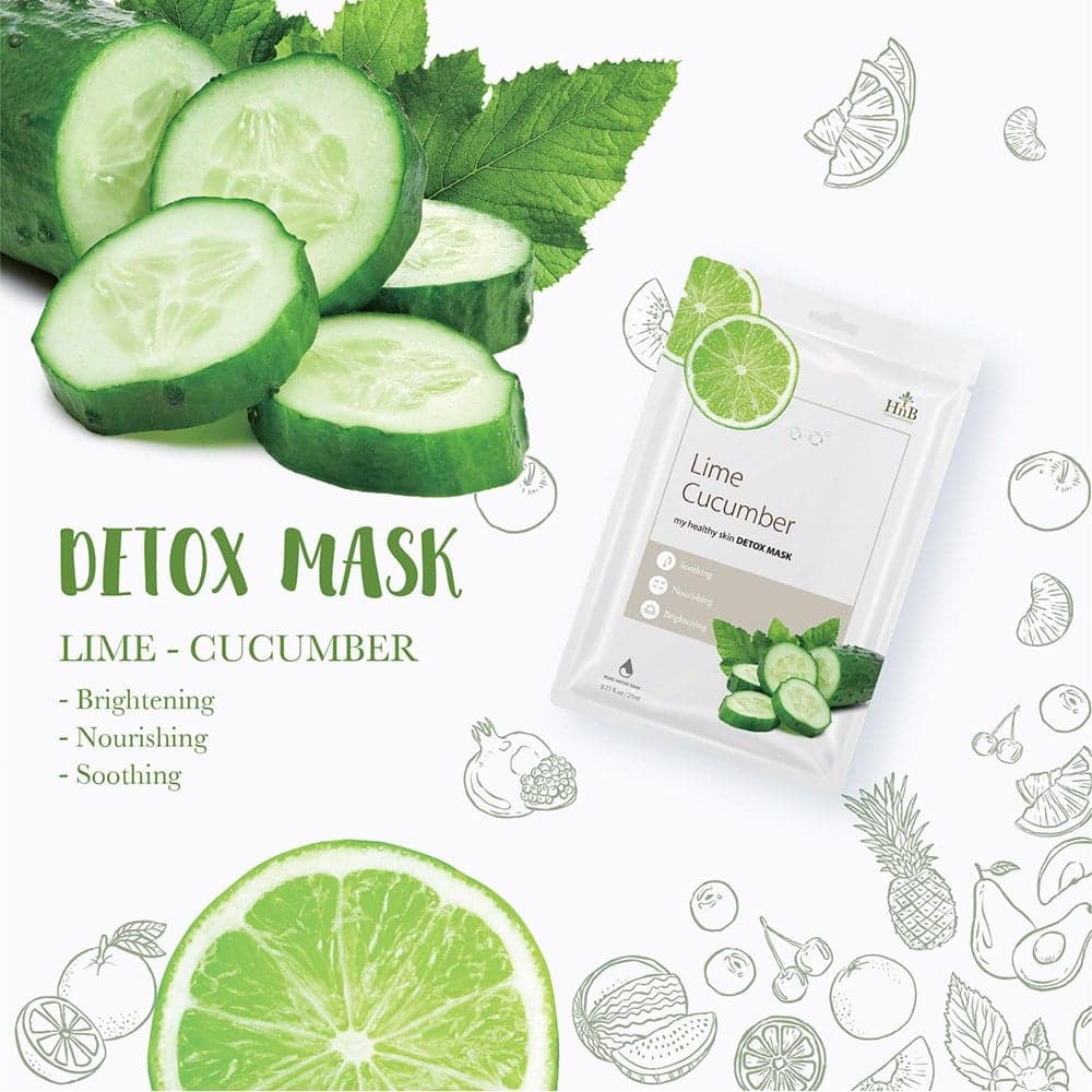 HNB Mặt nạ giấy My Healthy Skin Detox Mask [Dưa Leo & Chanh Tươi] thumb 2