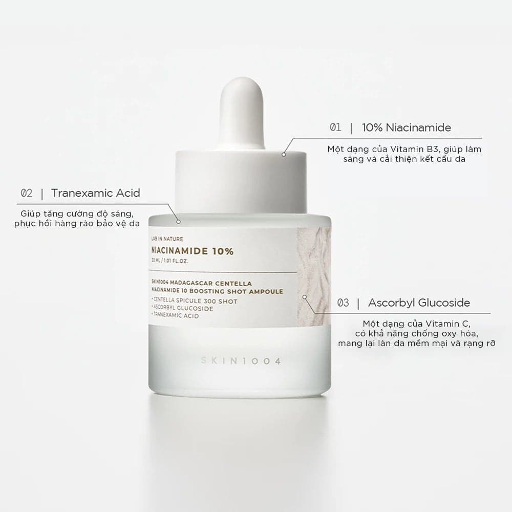 Skin1004 Tinh chất Madagascar Centella Niacinamide 10 Boosting Shot Ampoule 30ml thumb 6