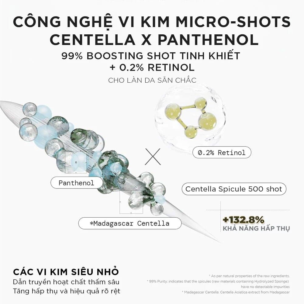 Skin1004 Tinh chất Madagascar Centella Retinol 0.2 Boosting Shot Ampoule 30ml thumb 6