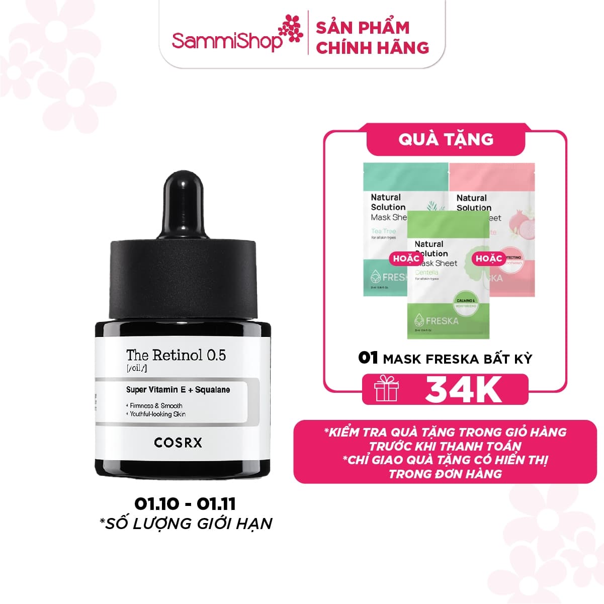 COSRX Dầu dưỡng The Retinol 0.5 Oil 20mL thumb 1