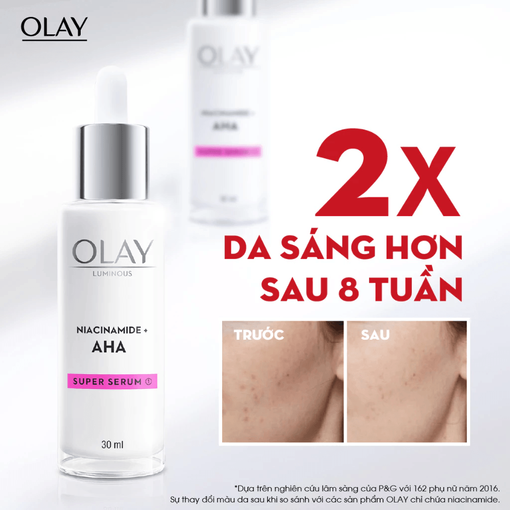 Olay Tinh chất dưỡng trắng da Luminous Niacinamide AHA 30ml 3