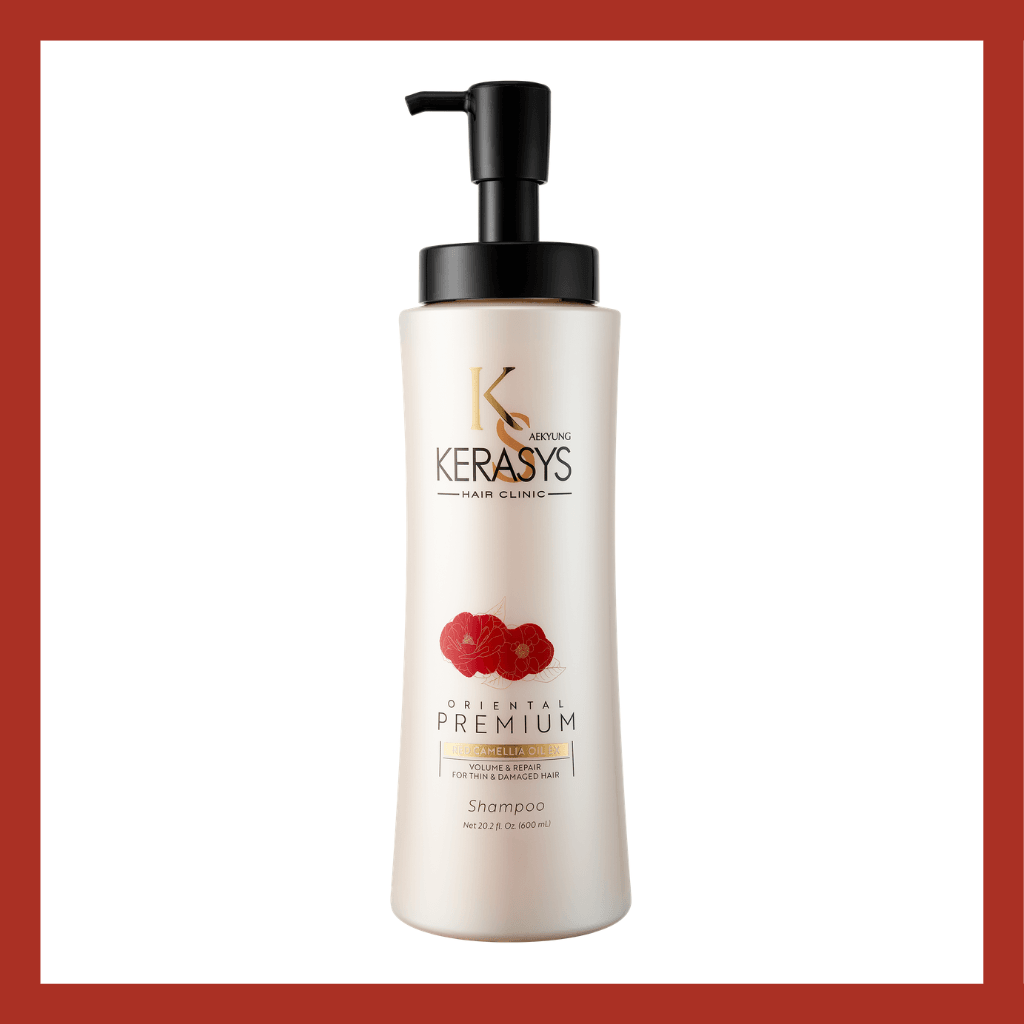 Aekyung Kerasys Dầu gội Premium Red Camellia EX Volumizing Repair Shampoo 600ml 2