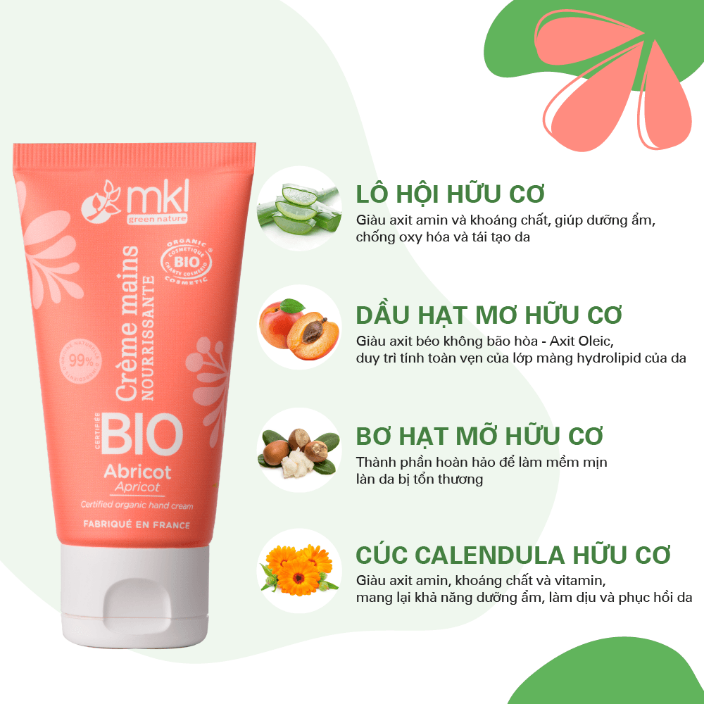 MKL Green Nature Kem tay Crème Mains Bio 50ml 17