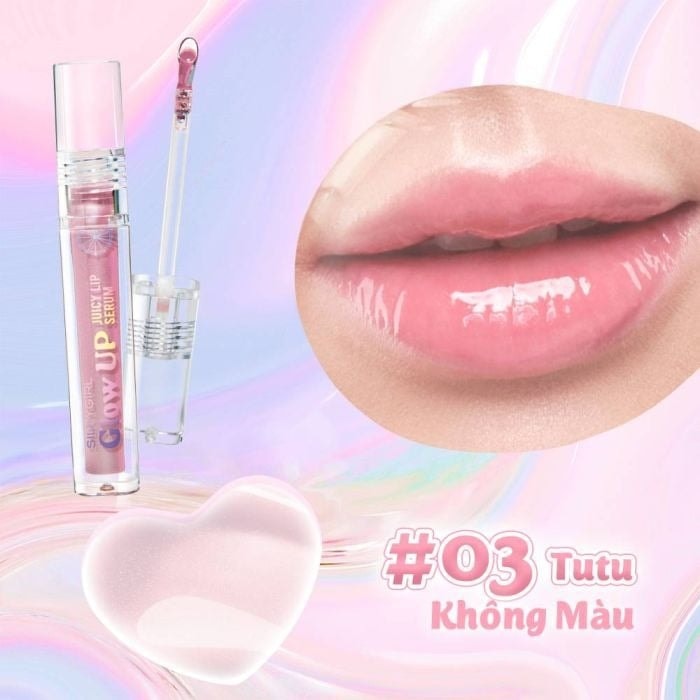 Silkygirl Son bóng Glow Up Juicy Lip Serum 2g 8