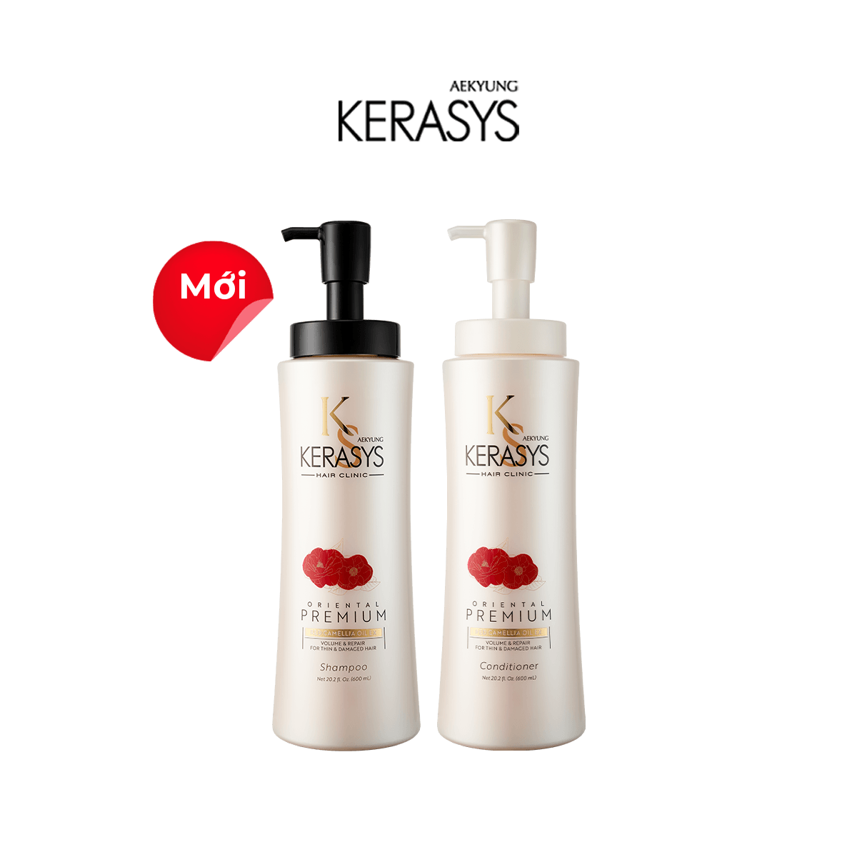 Aekyung Kerasys Dầu gội Premium Red Camellia EX Volumizing Repair Shampoo 600ml 3