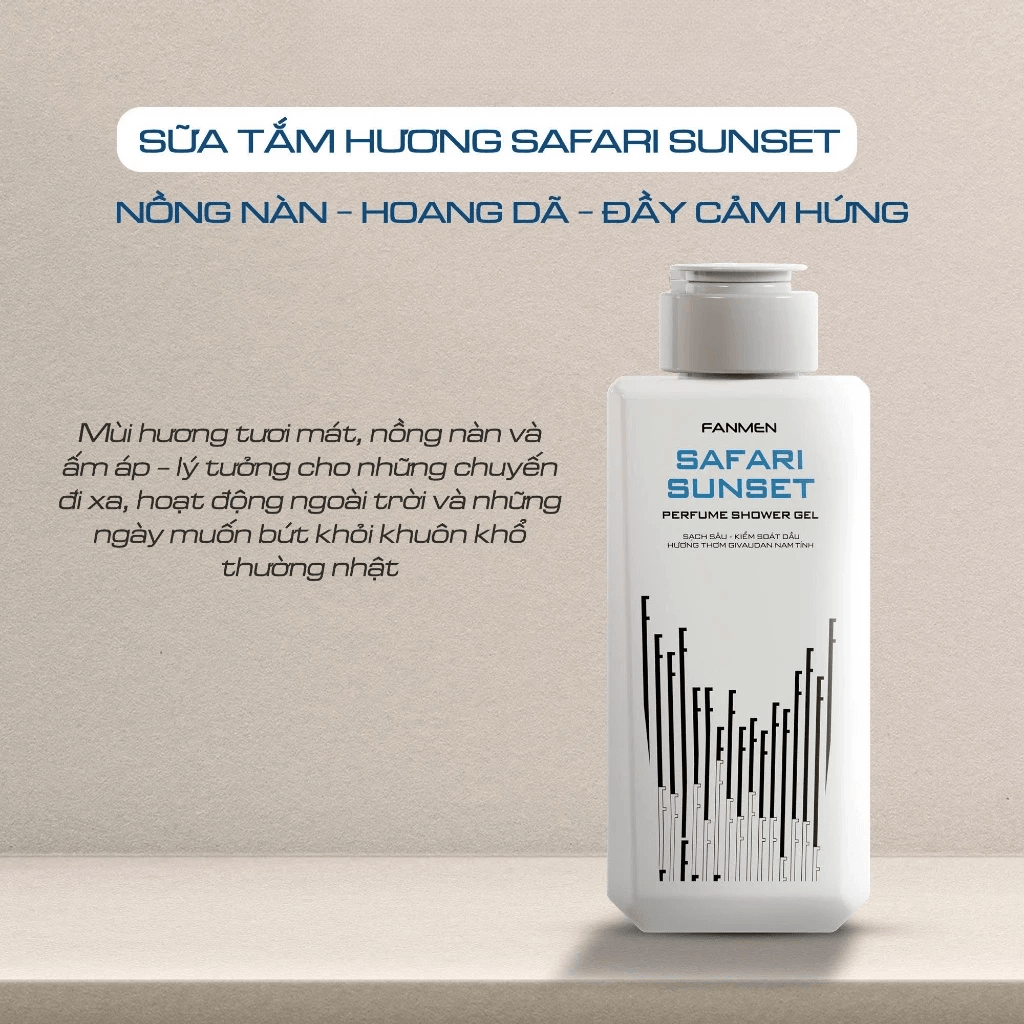 Fanmen Sữa tắm nước hoa Safari Sunset 2