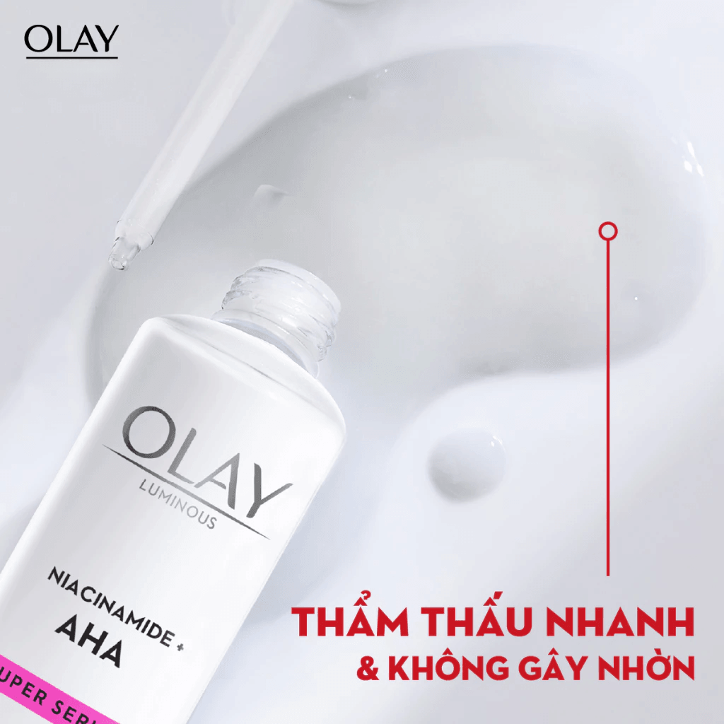 Olay Tinh chất dưỡng trắng da Luminous Niacinamide AHA 30ml 4