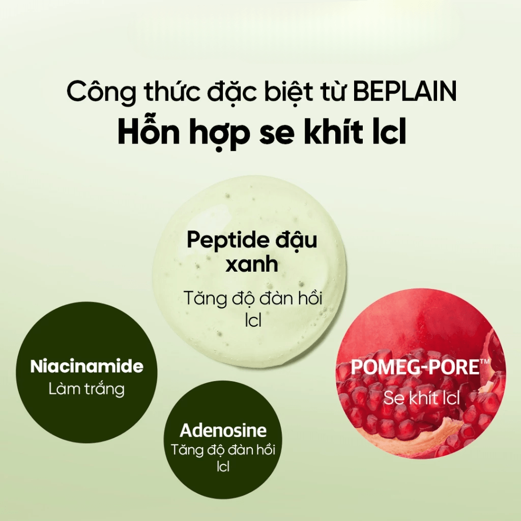 Beplain Tinh chất Mung Bean Pore Tight-Up Serum 30ml 5