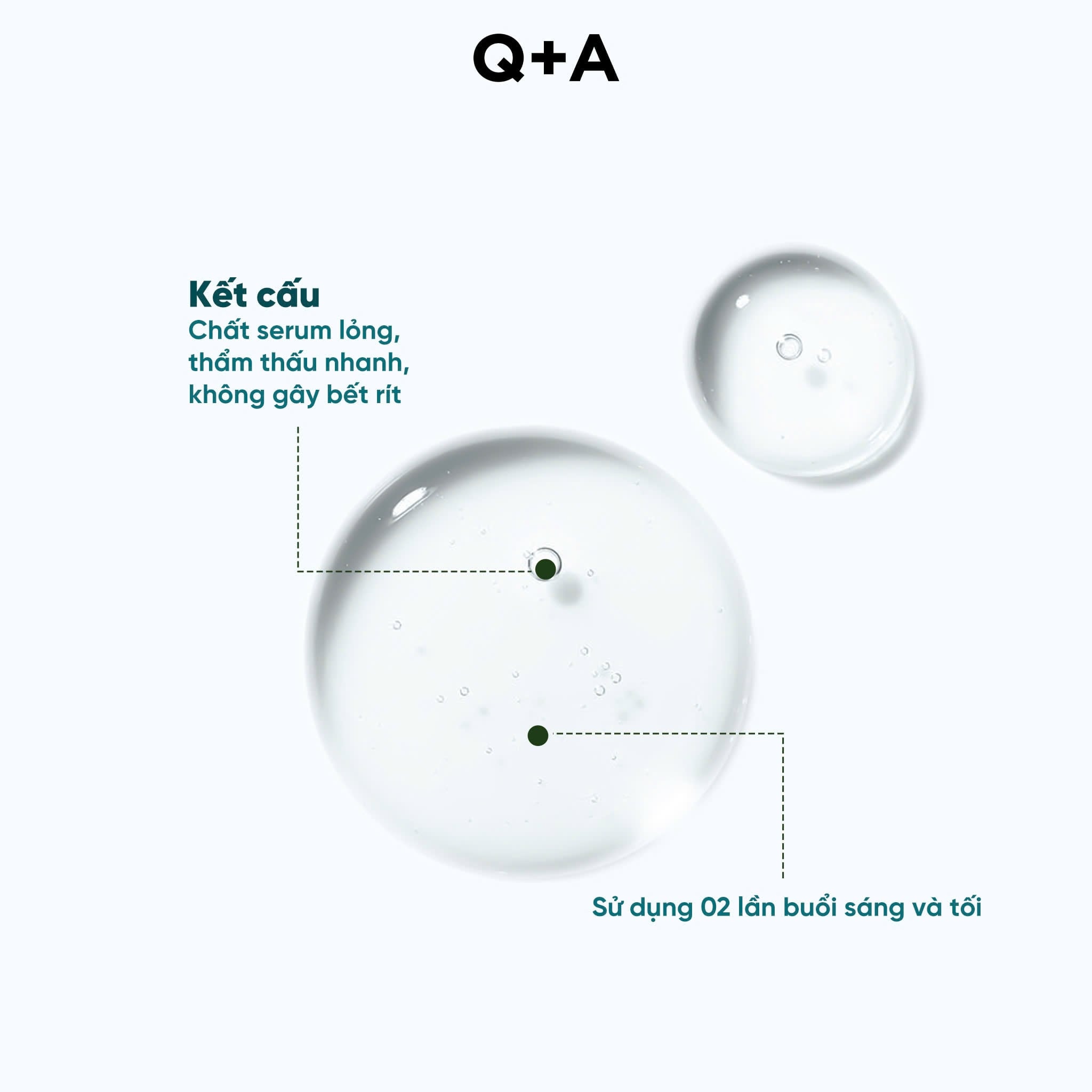 Q+A Tinh chất Zinc PCA Facial Serum 30ml 5