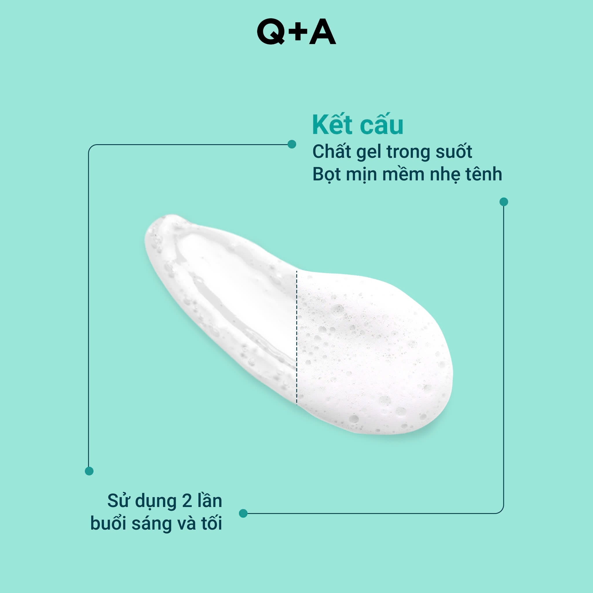 Q+A Sữa rửa mặt Niacinamide Gentle Exfoliating Cleanser 125ml 7