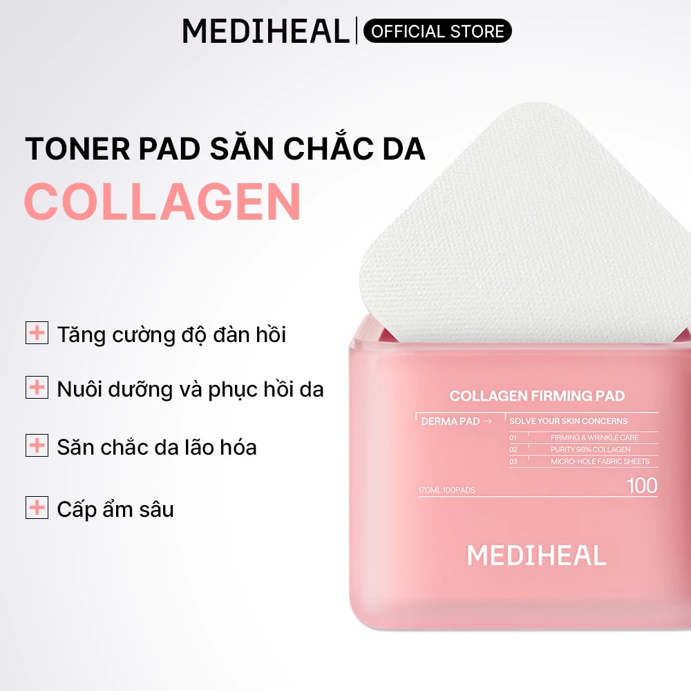 Mediheal Mặt nạ dưỡng da Collagen Firming Pad 170ml 4