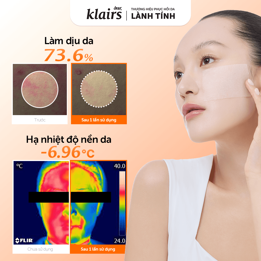Dear, Klairs Mặt nạ giấy Freshly Vitamin Skin Prep Pads 290ml 6