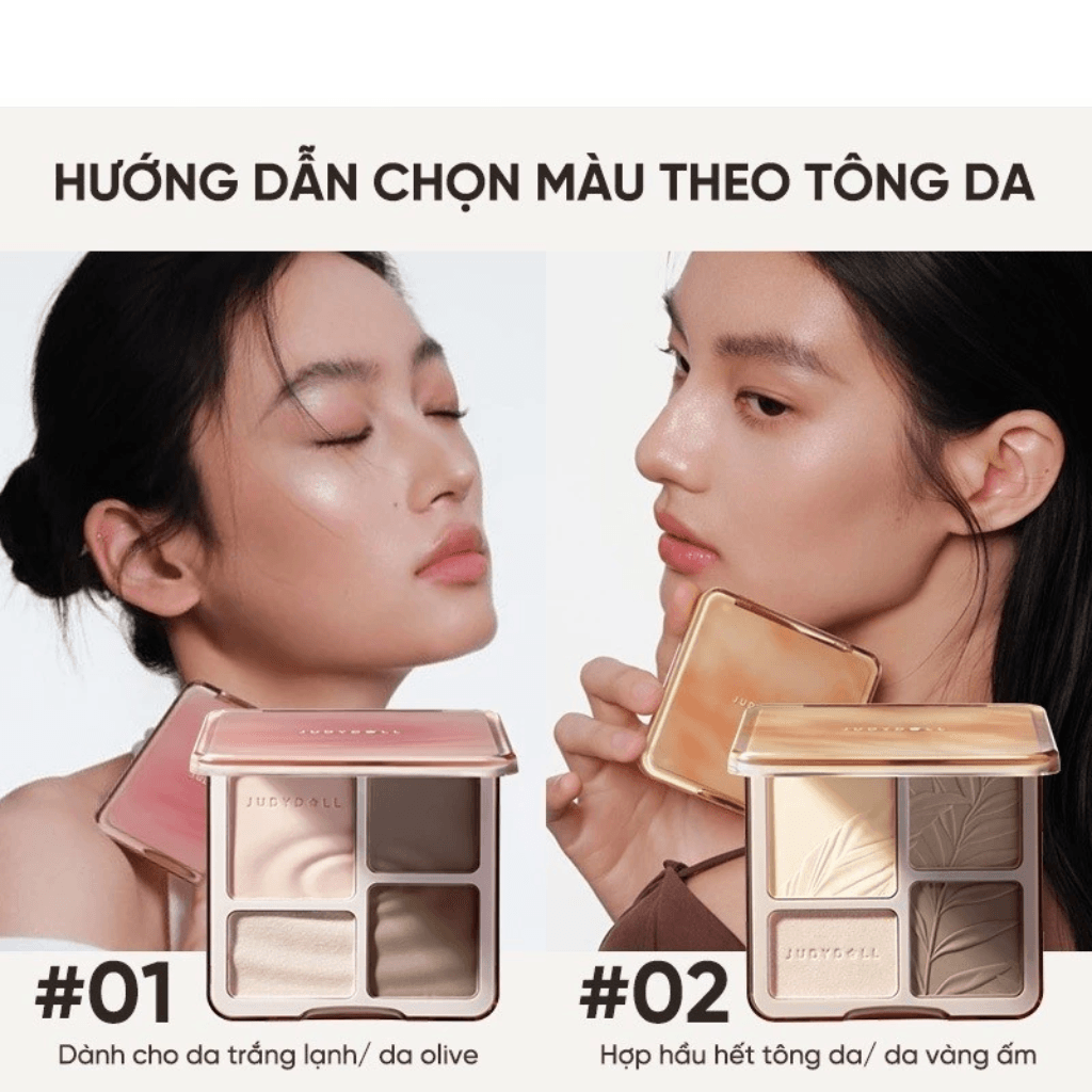 Judydoll  Phấn Bắt Sáng & Tạo Khối Highlight & Contour 6