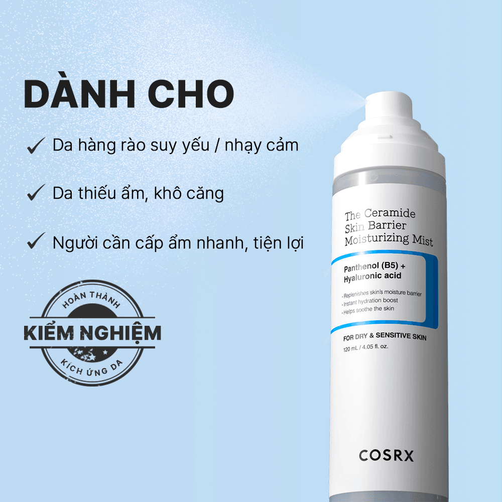 COSRX Xịt dưỡng ẩm The Ceramide Skin Barrier Moisturizing Mist 120ml 7