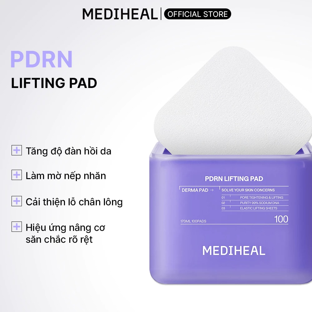Mediheal Mặt nạ dưỡng da Pdrn Lifting Pad 170ml 3