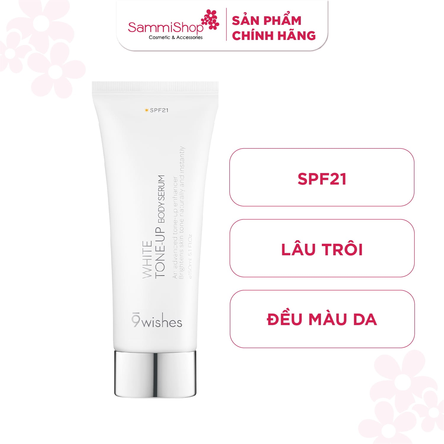 9 Wishes Sữa dưỡng thể White Tone-up Body Serum 150ml ver 2 2