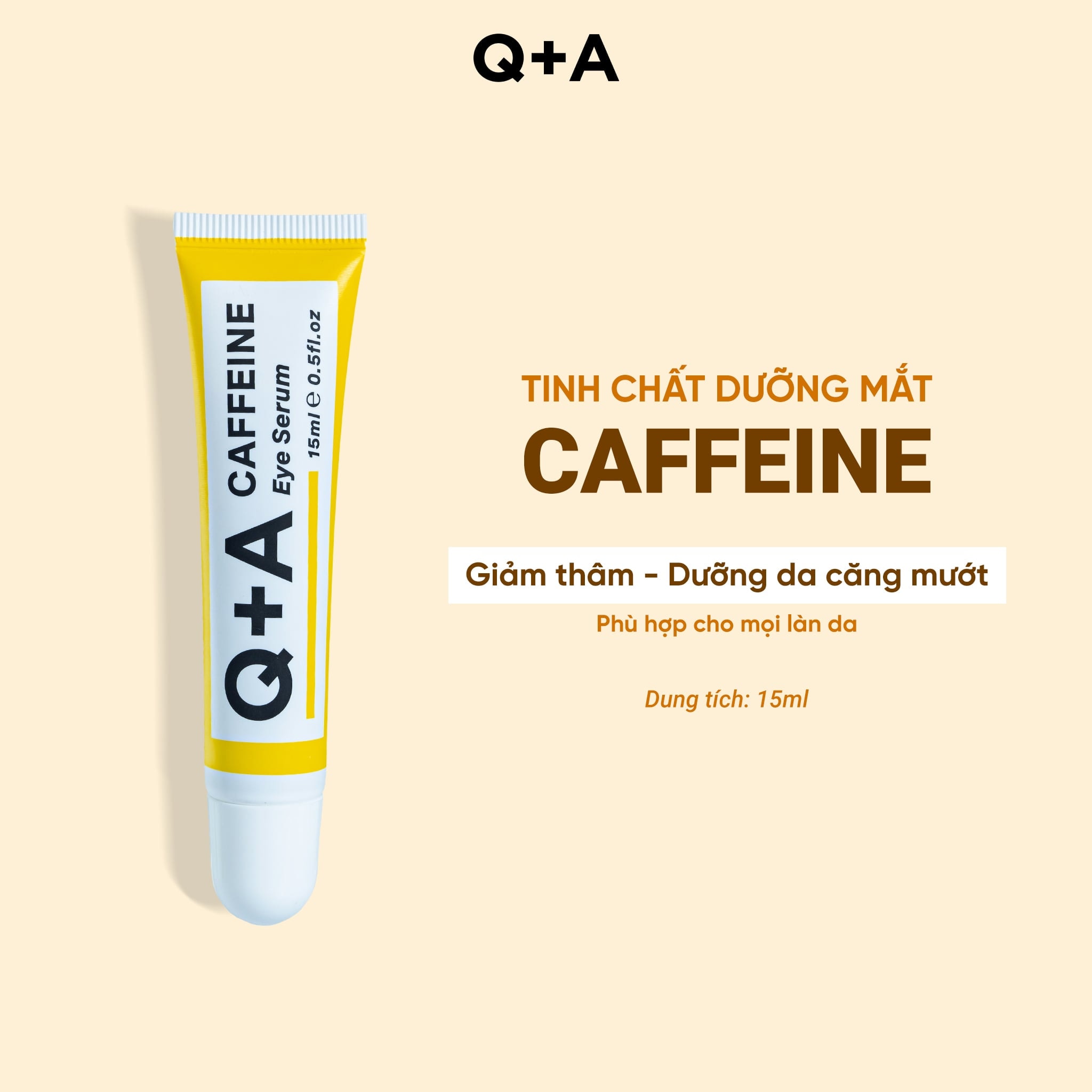 Q+A Tinh chất Caffeine Eye Serum 15ml 3