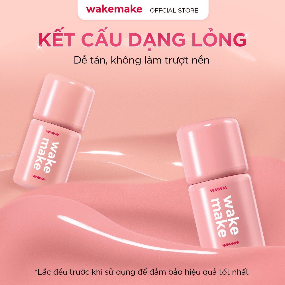 Wakemake Phấn má Shaking Blur Cheek 4g 6