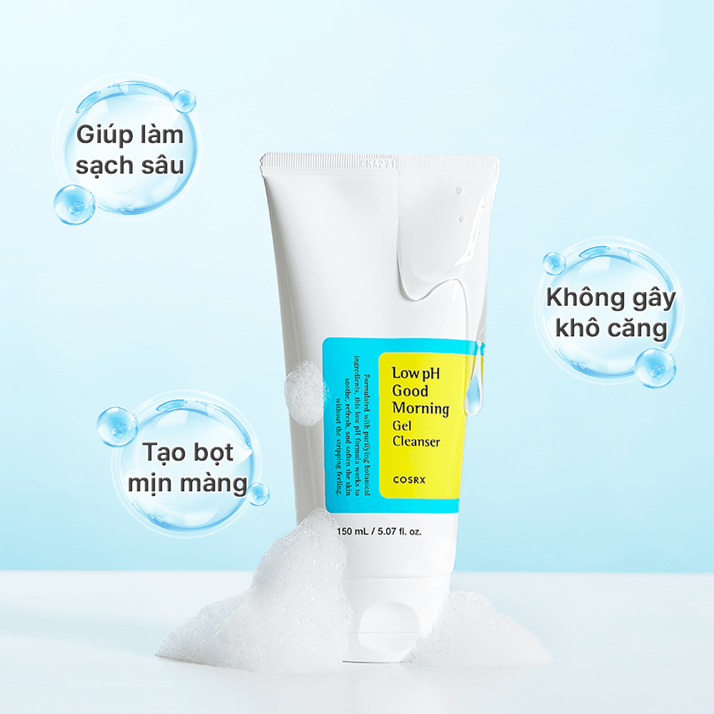 COSRX sữa rửa mặt Low pH Good Morning Gel Cleanser 150ml 5