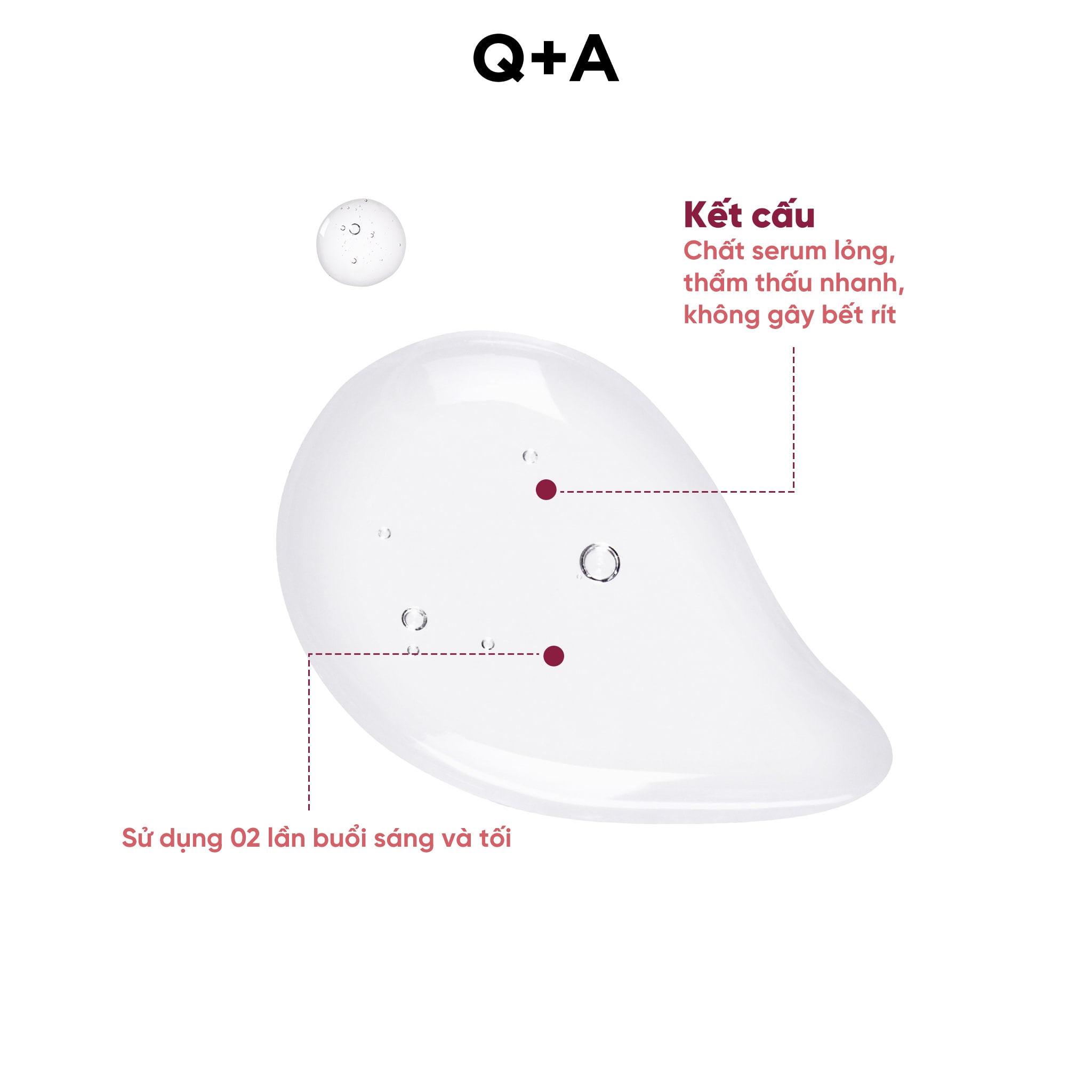 Q+A Tinh chất Hyaluronic Acid Facial Serum 30ml 6