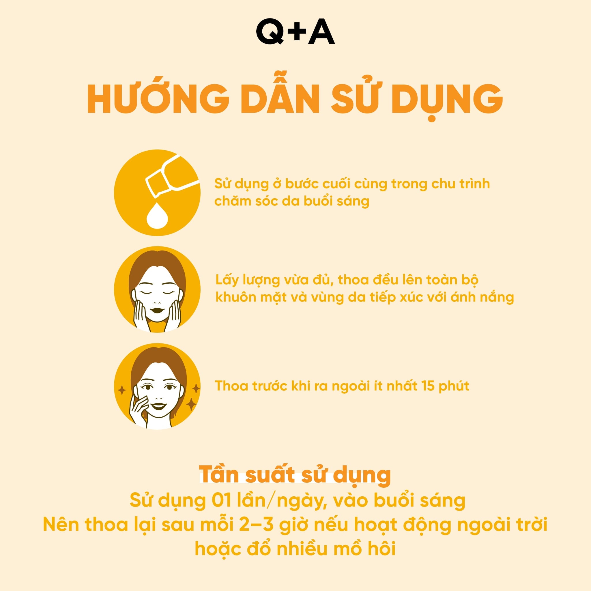 Q+A Kem chống nắng Peptide Anti-Ageing Daily Sunscreen 50ml 5