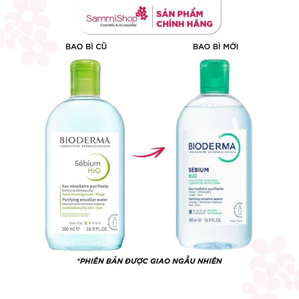 Bioderma Nước tẩy trang Sebium H2O 500 ml 2