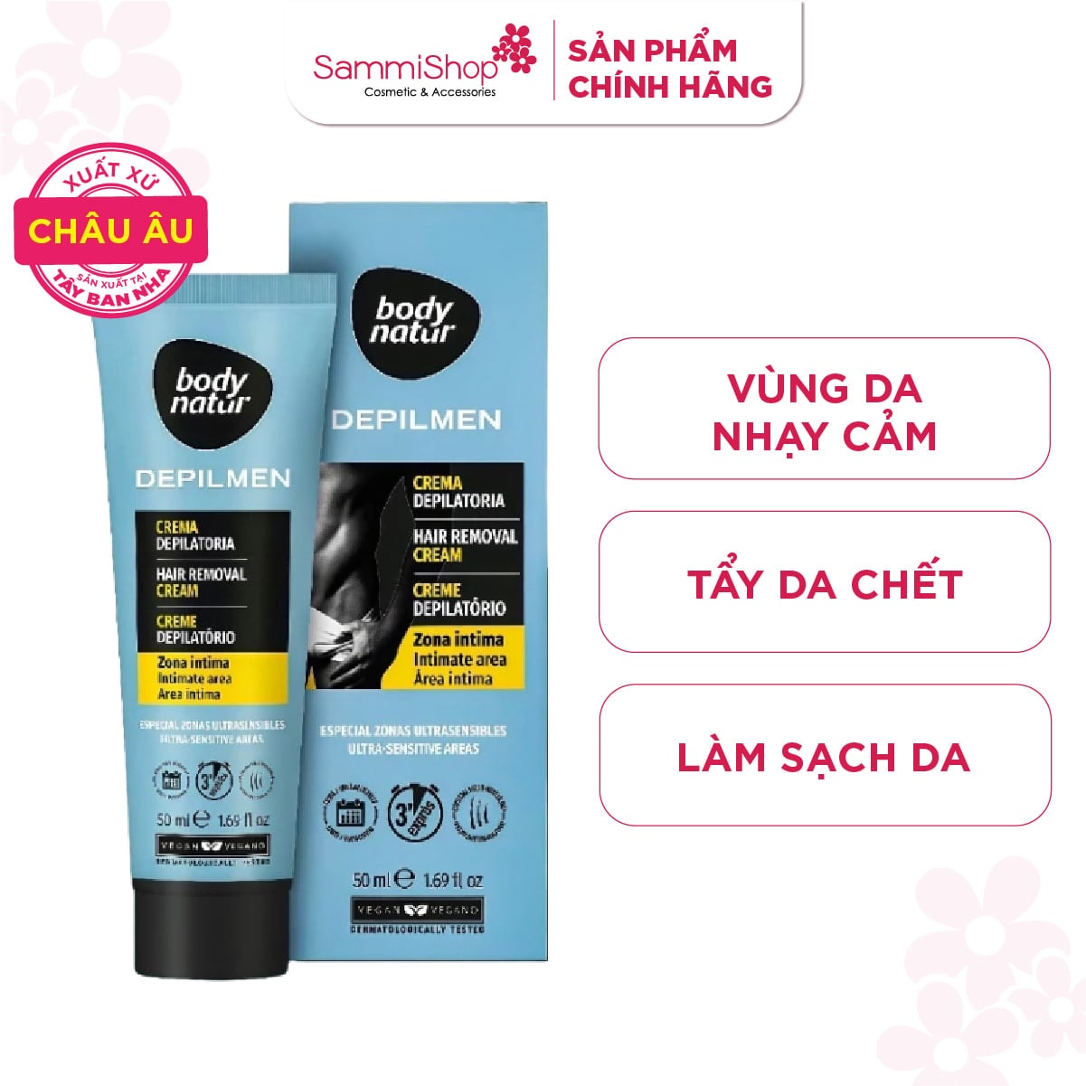 Body Natur Kem tẩy lông Depilmen Hair Removal Cream Intimate Area 1