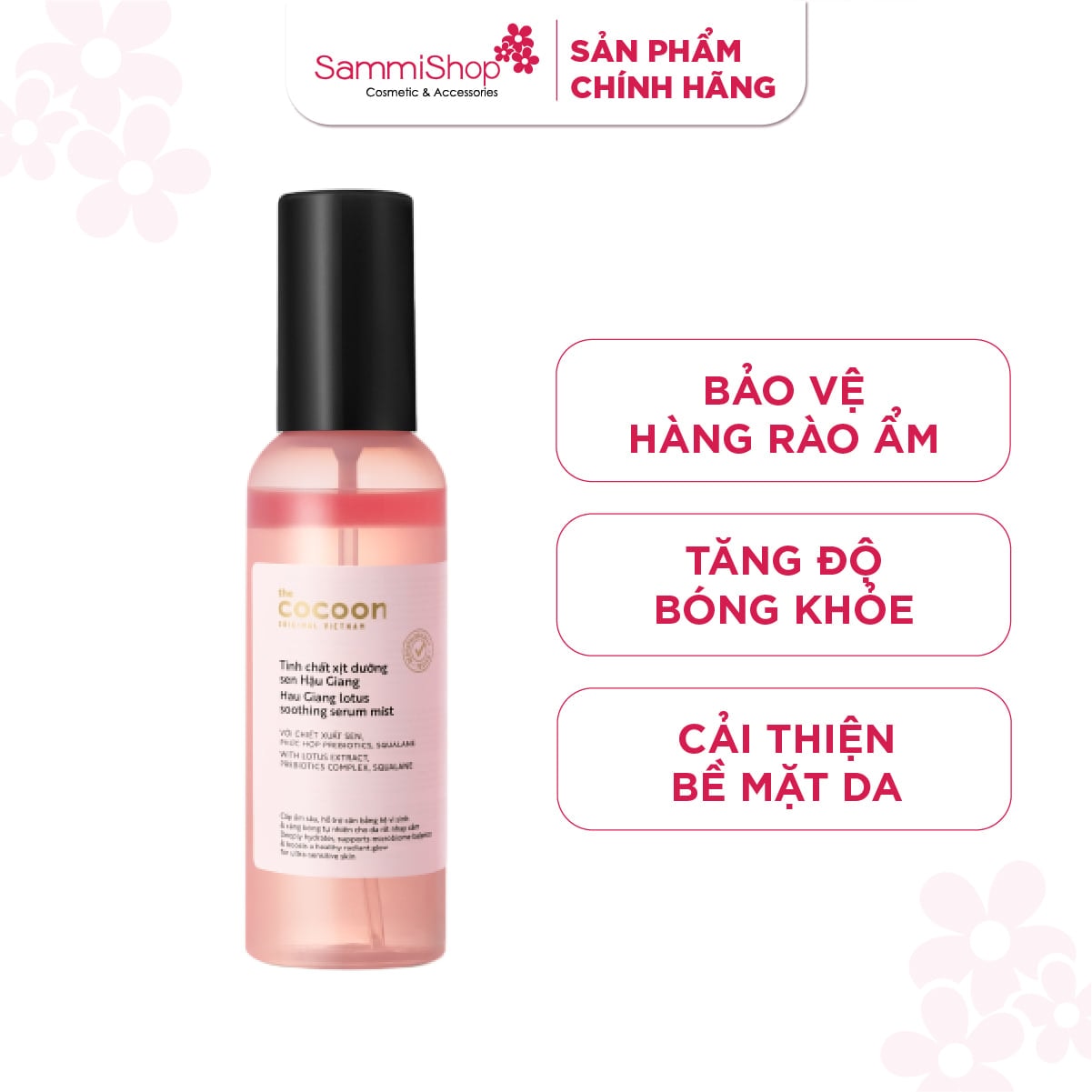 Cocoon Tinh chất xịt dưỡng sen Hậu Giang 1