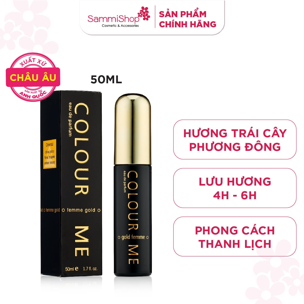 Colour Me Nước hoa Gold Femme Eau De Parfum 1