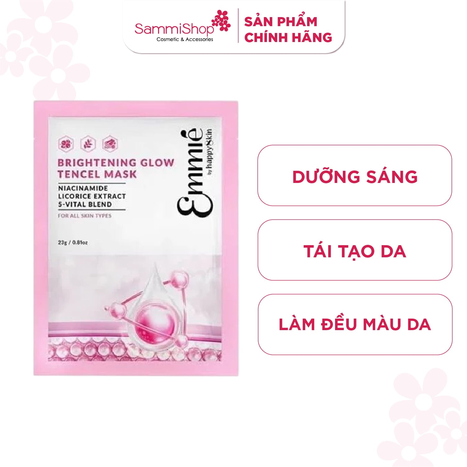 Emmie by Happyskin Mặt Nạ Tencel Mask 25g 2