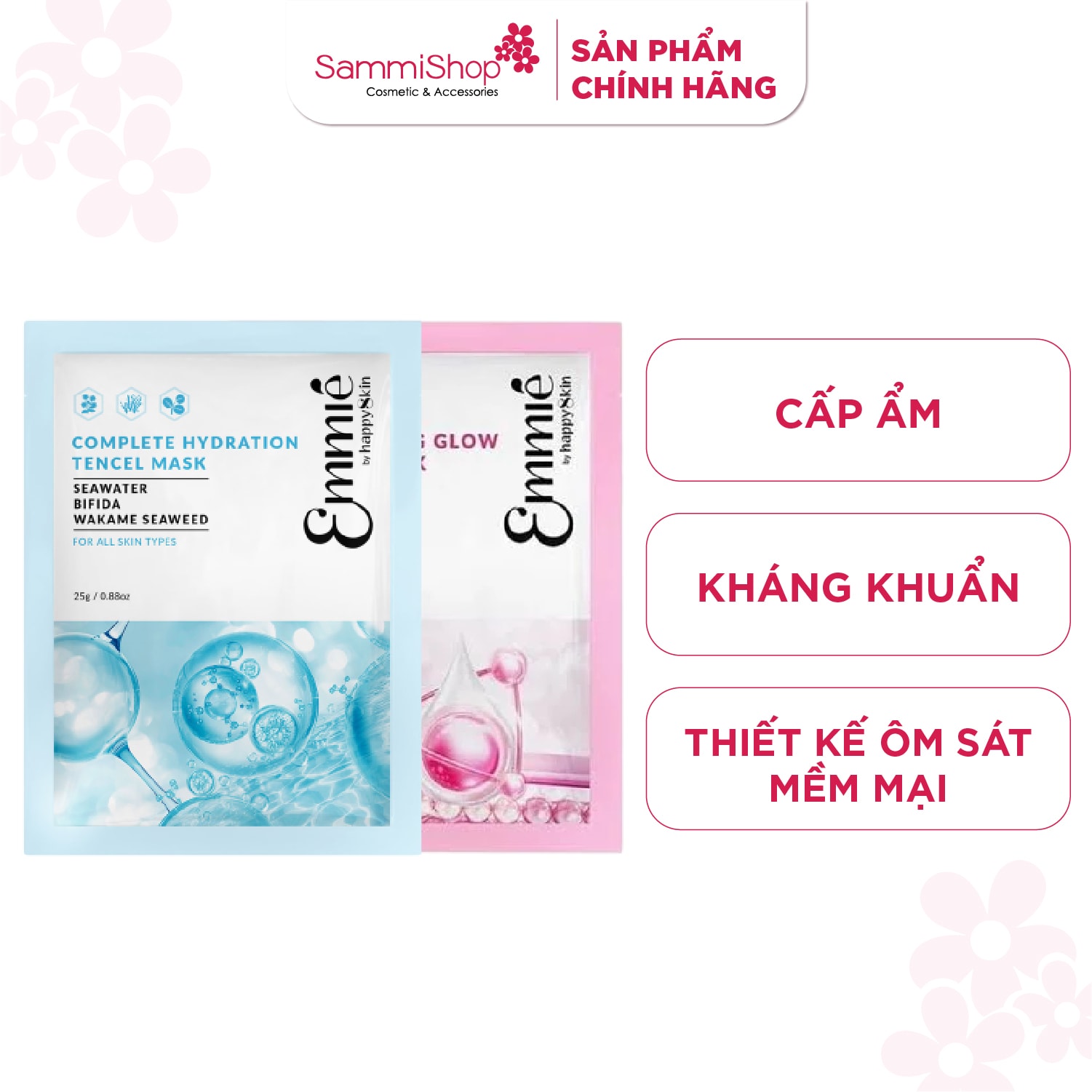 Emmie by Happyskin Mặt Nạ Tencel Mask 25g 1
