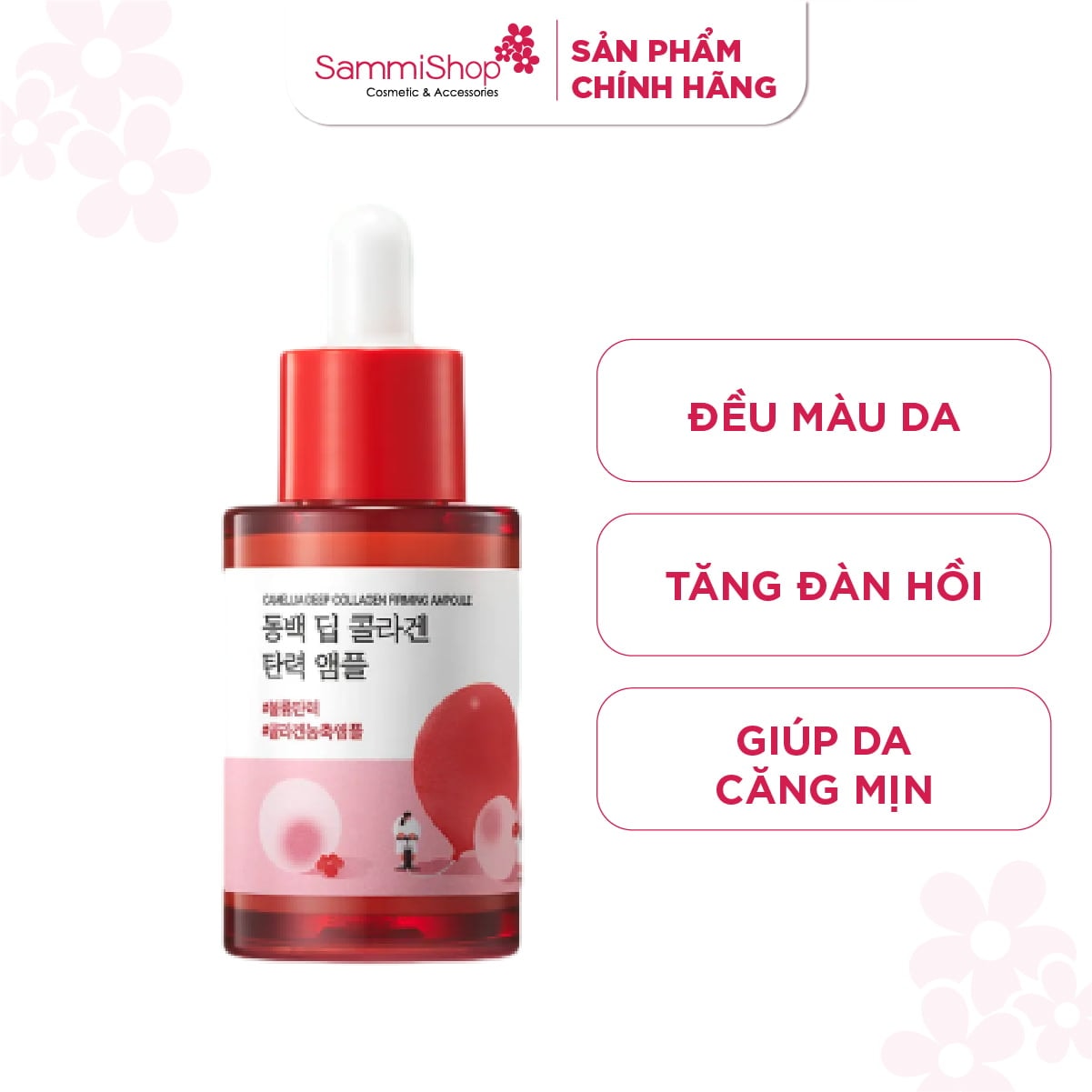 Round lab Tinh chất dưỡng da Round Lab Camellia Deep Collagen Firming Ampoule 30ml 2