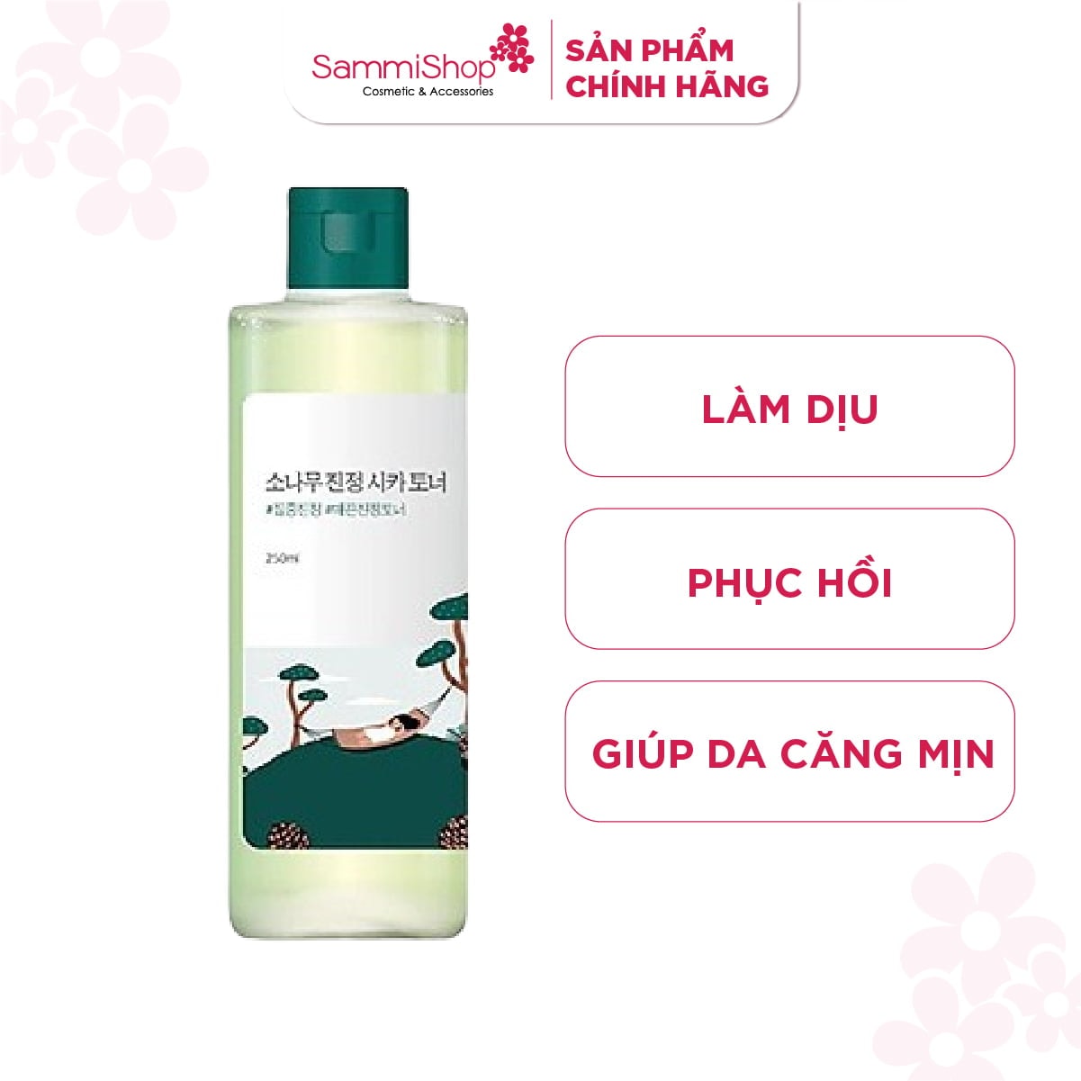 Round lab Nước hoa hồng Pine Calming Cica Toner 250ml 2