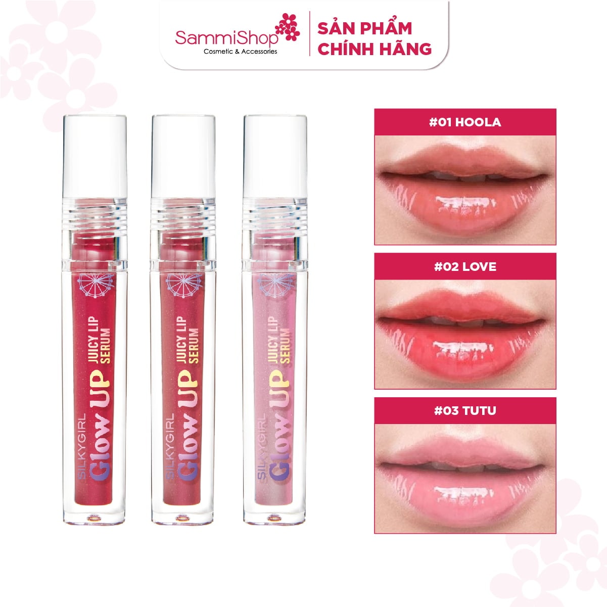 Silkygirl Son bóng Glow Up Juicy Lip Serum 2g 2