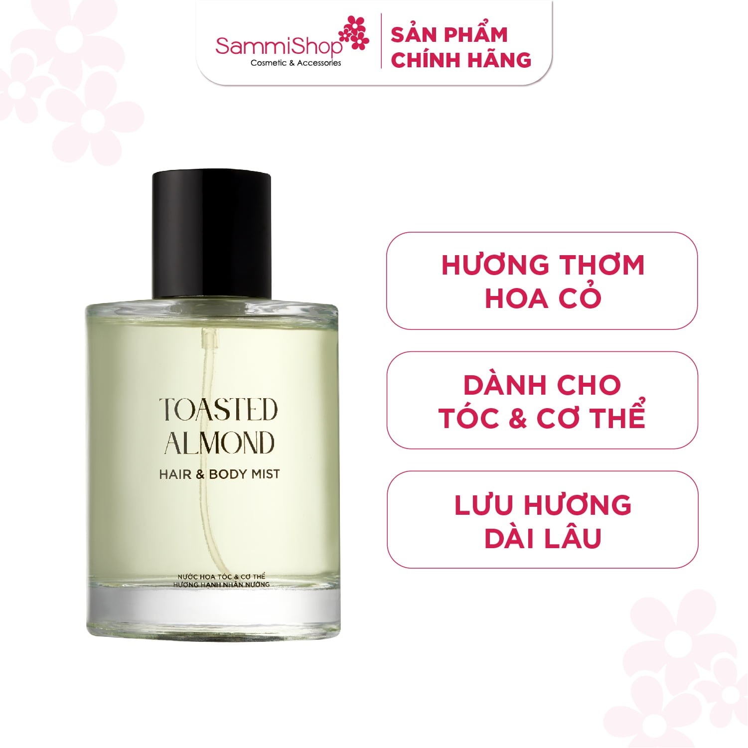 Skinlax Nước hoa tóc và cơ thể hương Hạnh Nhân Nướng Toasted Almond Hair & Body Mist 100ml 1