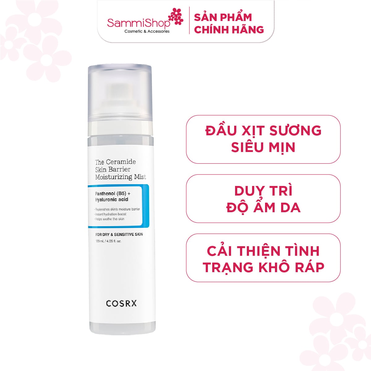 COSRX Xịt dưỡng ẩm The Ceramide Skin Barrier Moisturizing Mist 120ml 2