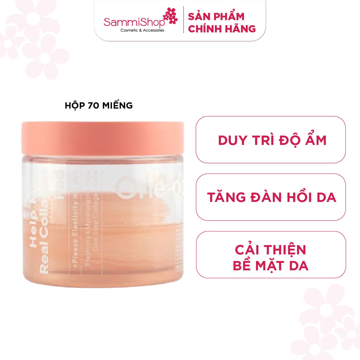 One-Day'syou Nước hoa hồng Help Me Real Collagen Pad 1