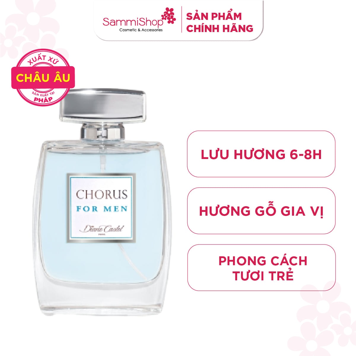 Diane Castel Paris Nước hoa Chorus For Men Paris Eau De Parfum 100ml 1