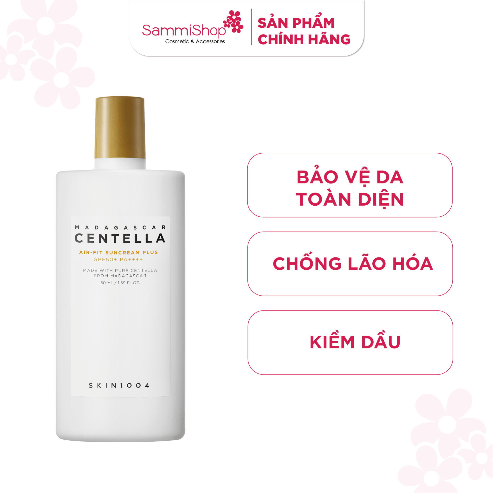 Skin1004 Kem chống nắng Madagascar Centella Air-Fit SunCream Plus SPF50+ PA++++ 50ml 2