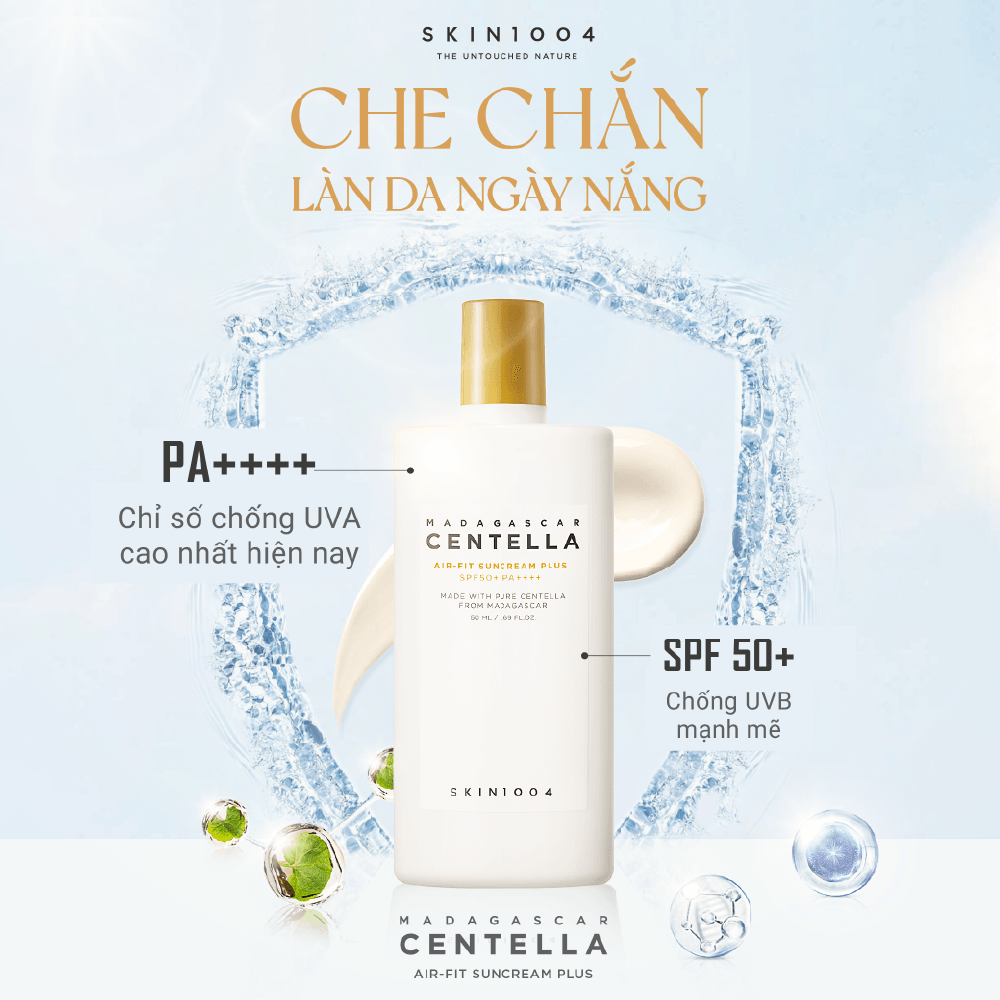 Skin1004 Kem chống nắng Madagascar Centella Air-Fit SunCream Plus SPF50+ PA++++ 50ml 6